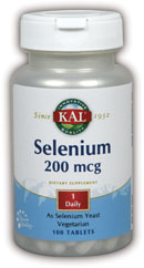 Kal - Selenium 100ct 200mcg Tablet