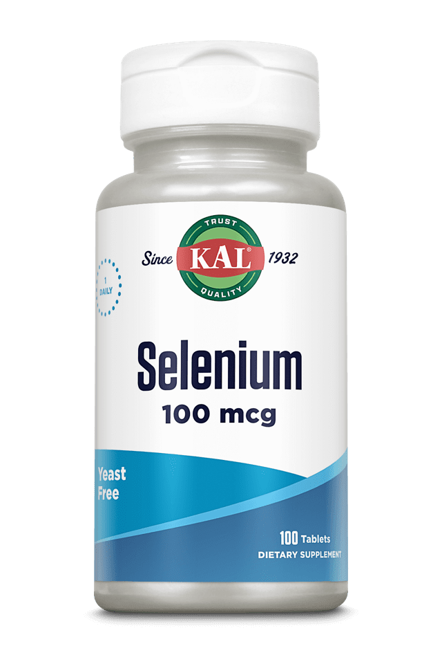 Kal - Selenium Yeast Free 100ct 100mcg Tablet