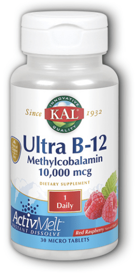 Kal - Ultra B-12 Methylcobalamin ActivMelt 30 ct 10000 Lozenge