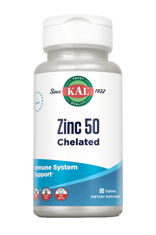 Kal - Zinc 50 Chelated 90 ct 50 mg Tablet