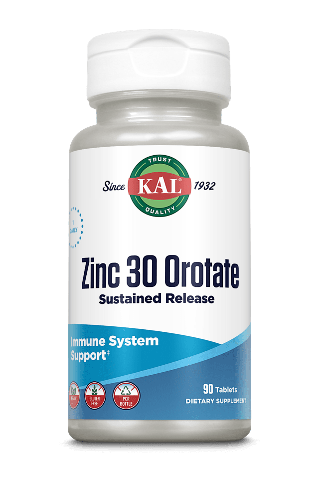 Kal - Zinc 30 Orotate Sustained Release 90ct 30mg Tablet