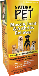 King Bio Natural Pet (Dog) Muscle, Joint & Arthritis 4 OZ