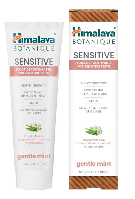 Himalaya Sensitive Fluoride Toothpaste 4.0 oz Gentle Mint 