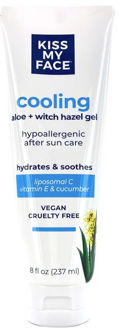 Kiss My Face - After Sun Aloe + Witch Hazel Gel 8 ounce      TEMPORARILY UNAVAILABLE
