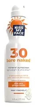 Kiss My Face - Bare Naked Mineral C-Spray Spf 30 6 ounce