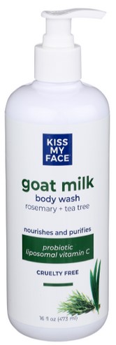Kiss My Face - Goat Milk Body Wash Rosemary + Tea Tree 16 ounce