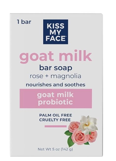 Kiss My Face - Bar Soap Goat Milk Rose & Magnolia 5 oz