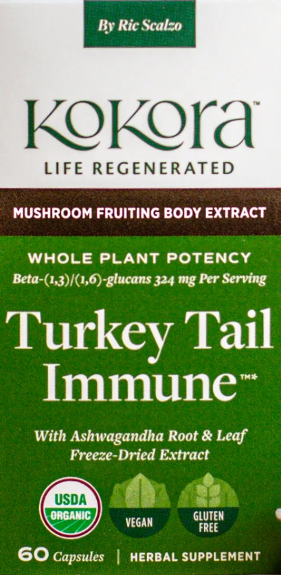 Kokora Turkey Tail Immune Organic 60 caps