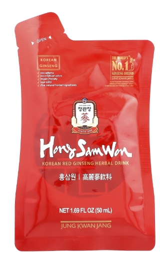 KOREA GINSENG CORP JungKwanJang Herbal Drink HongSamWon Delight 5 ct