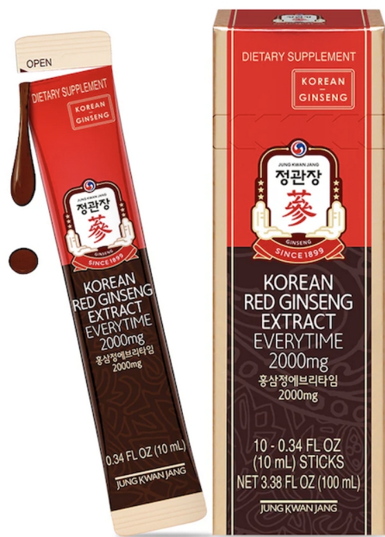 KOREA GINSENG CORP JungKwanJang Korean Red Ginseng Extract Everytime 2000mg 10 ml Sticks 10 ct