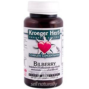 Kroeger Herb Products Bilberry Complete E Concentrate 90 vegicap