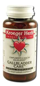 Kroeger Herb Products Gallbladder Care 100 vegicap