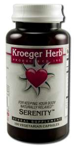 Kroeger Herb Products Serenity 100 vegicap-OUT OF STOCK