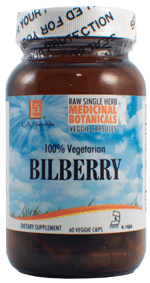 L A Naturals - Bilberry Raw Herb 60 vgc