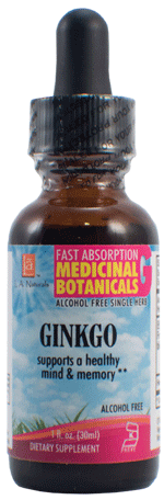 L A Naturals - Ginkgo Glycerine WildCrafted 1 oz     TEMPORARILY UNAVAILABLE