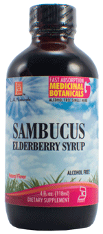 L A Naturals - Sambucus Syrup 4 oz