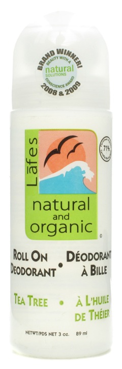 Lafes Natural Hemp Roll On Tea Tree 3 oz