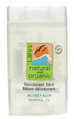 Lafes Natural Twist Stick Deodorant Active 2.5 oz