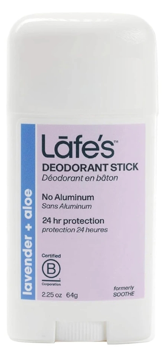 Lafes Natural Twist Stick Deodorant Lavender + Aloe 2.25 oz