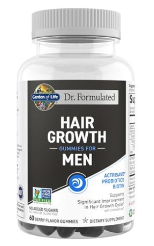 Garden of Life - Dr. Formulated Hair Growth For Men Gummies 60 Berry Flavor