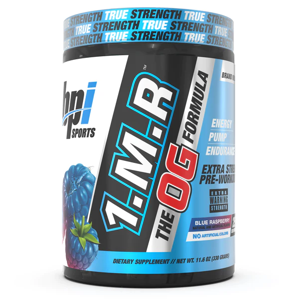 BPI - 1.M.R The OG Formula 11.6 oz Blue Raspberry Flavor  25 Servings