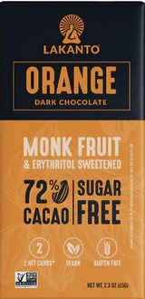 Lakanto Chocolate Bar Orang Dark box of 8 / 2.3Oz