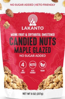 Lakanto Nuts Candied Maple Glzd 8Oz