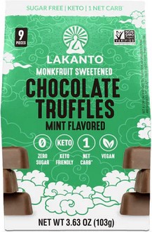 Lakanto Truffles Chocolate Mint Flavored 3.63Oz