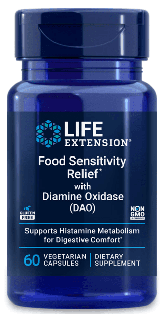 Life Extension - Food Sensitivity Relief with Diamine Oxidase (DAO) 60 vcaps