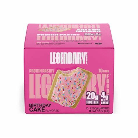 Legendary Foods Toaster Tasty Pastry Birthday Cake 10 Pack