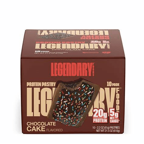 Legendary Foods Toaster Tasty Pastry Chocolate Cake 10 Pack