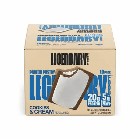 Legendary Foods Toaster Tasty Pastry Cookies And Cream 10 Pack