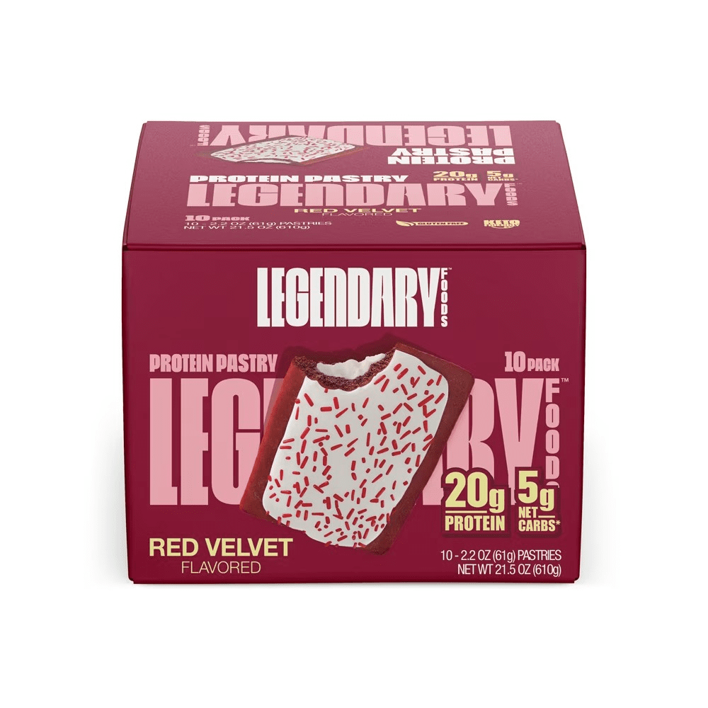 Legendary Foods Toaster Tasty Pastry Red Velvet 10 Pack      TEMPORARILY UNAVAILABLE