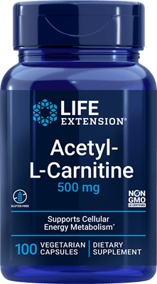 Life Extension -  Acetyl-L-Carnitine 500 mg, 100 vegetarian capsules