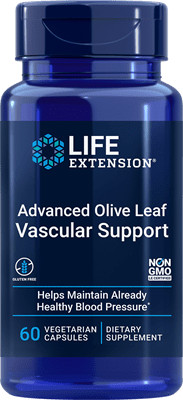 Life Extension -  Advanced Olive Leaf Vascular Support with Celery Seed Extract 60 vegetarian capsules