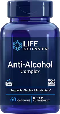 Life Extension - Anti-Alcohol Antioxidants W/Hepatopection 60Caps*NEW FORMULA*(#02240)
