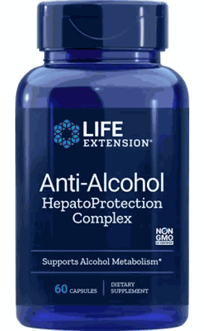 Life Extension -  Anti-Alcohol with HepatoProtection Complex 60 capsules