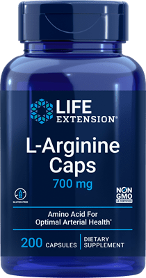 Life Extension -  L-Arginine Caps 700 mg, 200 vegetarian capsules