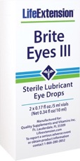 Life Extension -  Brite Eyes III 2 x 0.17 fl oz./5 ml vials (Net 0.34 fl oz/10 ml)-OUT OF STOCK