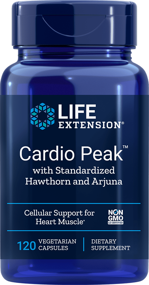 Life Extension -  Cardio Peak with Standardized Hawthorn and Arjuna 120 vegetarian capsules
