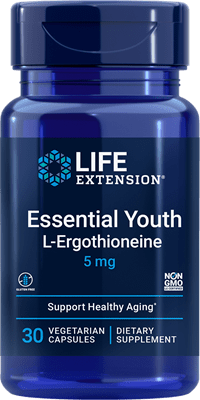 Life Extension - Essential Youth L-Ergothioneine 5 mg, 30 vegetarian capsules