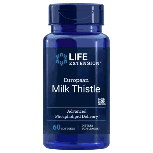 Life Extension - European Milk Thistle-Advanced Phospholipid Delivery 60 Softgels(#1922)