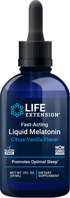 Life Extension - Fast-Acting Liquid Melatonin (Citrus-Vanilla)  2 fl oz