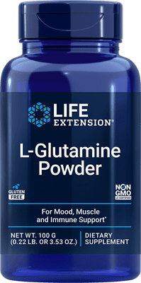 Life Extension -  L-Glutamine Powder Net Wt. 100 g (0.22 lb. or 3.53 oz.)