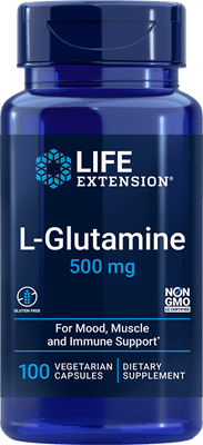 Life Extension -  L-Glutamine 500 mg, 100 vegetarian capsules