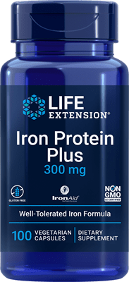 Life Extension -  Iron Protein Plus 300 mg, 100 capsules