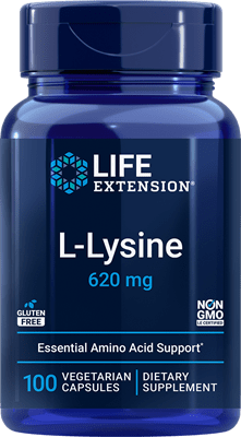 Life Extension -  L-Lysine 620 mg, 100 vegetarian capsules