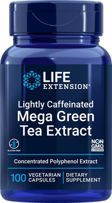 Life Extension -  Mega Green Tea Extract (lightly caffeinated) 100 vegetarian capsules