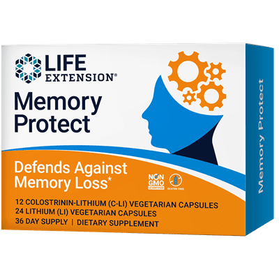 Life Extension -  Memory Protect 12 Colostrinin-Lithium (C-Li) Capsules 24 Lithium (Li) Capsules
