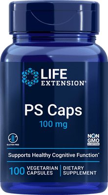 Life Extension -  PS (Phosphatidylserine) Caps 100 mg, 100 vegetarian capsules